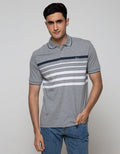 Walrus Men's Two-Tone Striped Polo Shirt