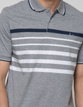 Walrus Men's Two-Tone Striped Polo Shirt