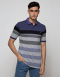 Walrus Men's Polo Shirt Striped Short Sleeve