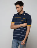 Walrus Men's Polo Shirt Small Stripe Pattern