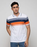 Walrus Stripe Print Polo Shirt