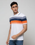 Walrus Stripe Print Polo Shirt