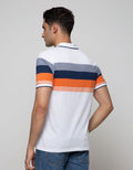 Walrus Stripe Print Polo Shirt
