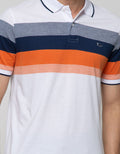 Walrus Stripe Print Polo Shirt