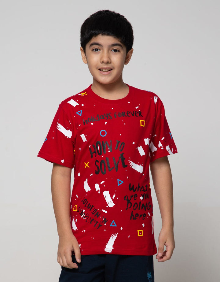 Aero Short Sleeve T-Shirt Full Print Regu Holidays