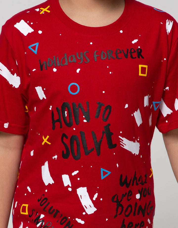 Aero Short Sleeve T-Shirt Full Print Regu Holidays