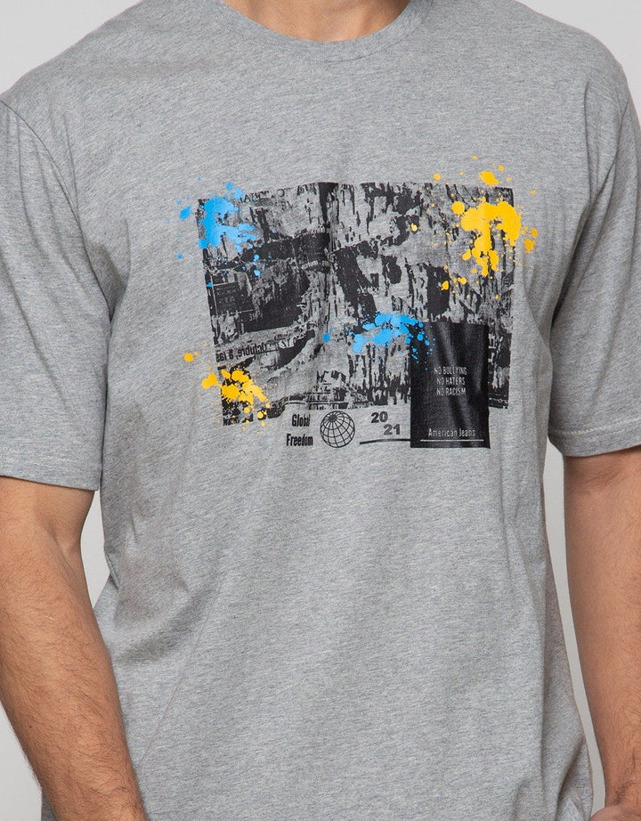 American Jeans Short Sleeve T-Shirt Photoprint Splash