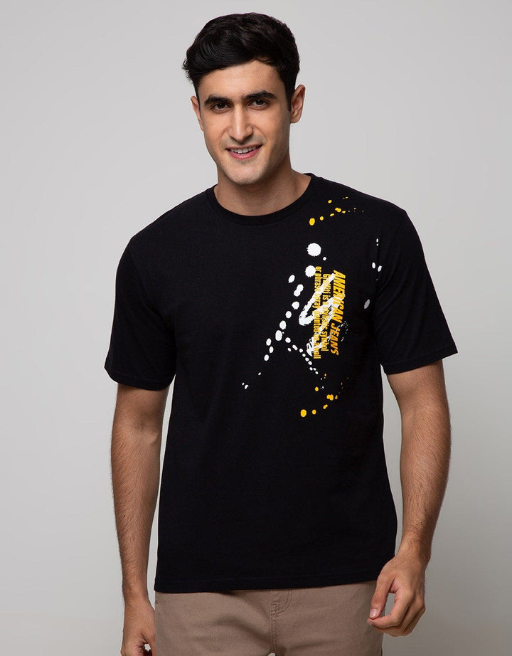 American Jeans Short Sleeve T-Shirt Printed Splash