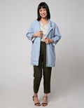 Details of Blazer Outer Terry Semi Blazer With Chech
