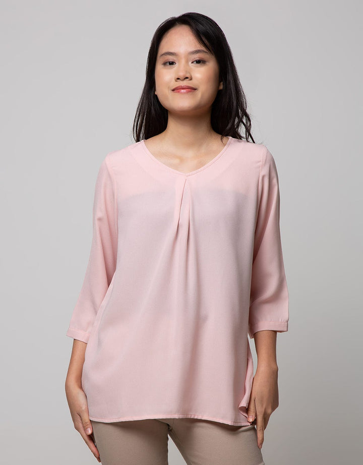 St. Yves 34 Blouse Top V-Neck Versace