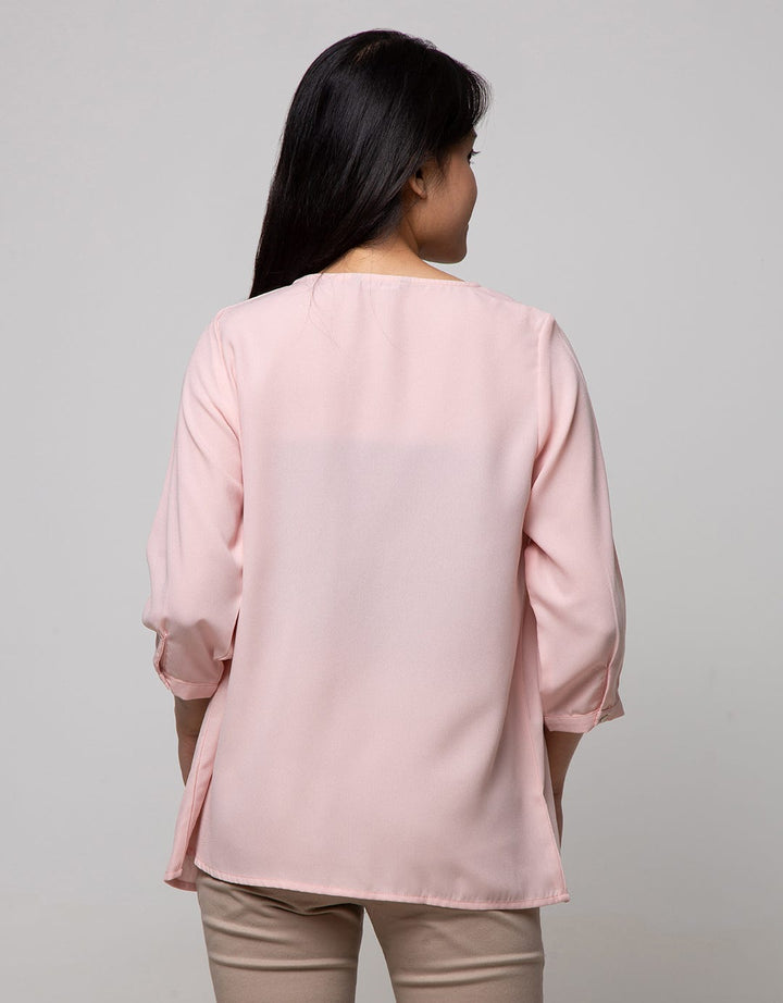 St. Yves 34 Blouse Top V-Neck Versace