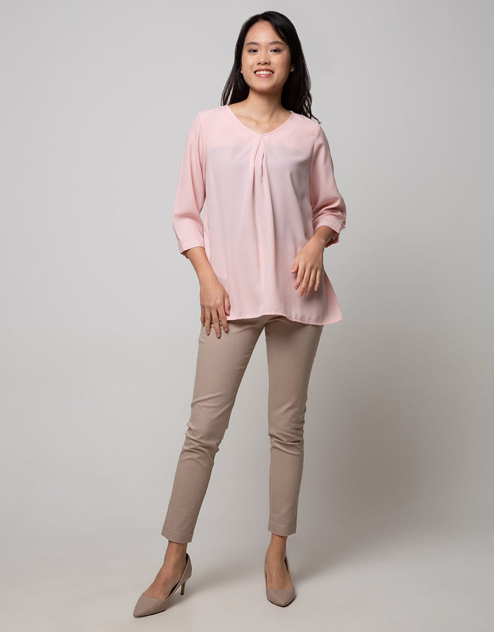 St. Yves 34 Blouse Top V-Neck Versace