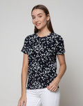 Connexion Short Sleeve T-Shirt Print Bunga