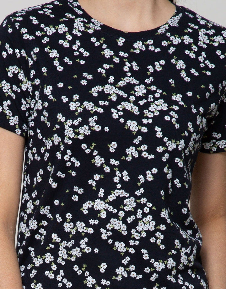 Connexion Short Sleeve T-Shirt Print Bunga