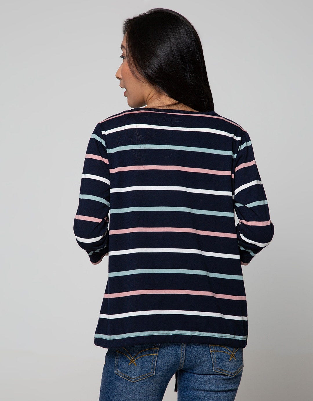 Connexion T-Shirt Drawstring Stripes Colorful