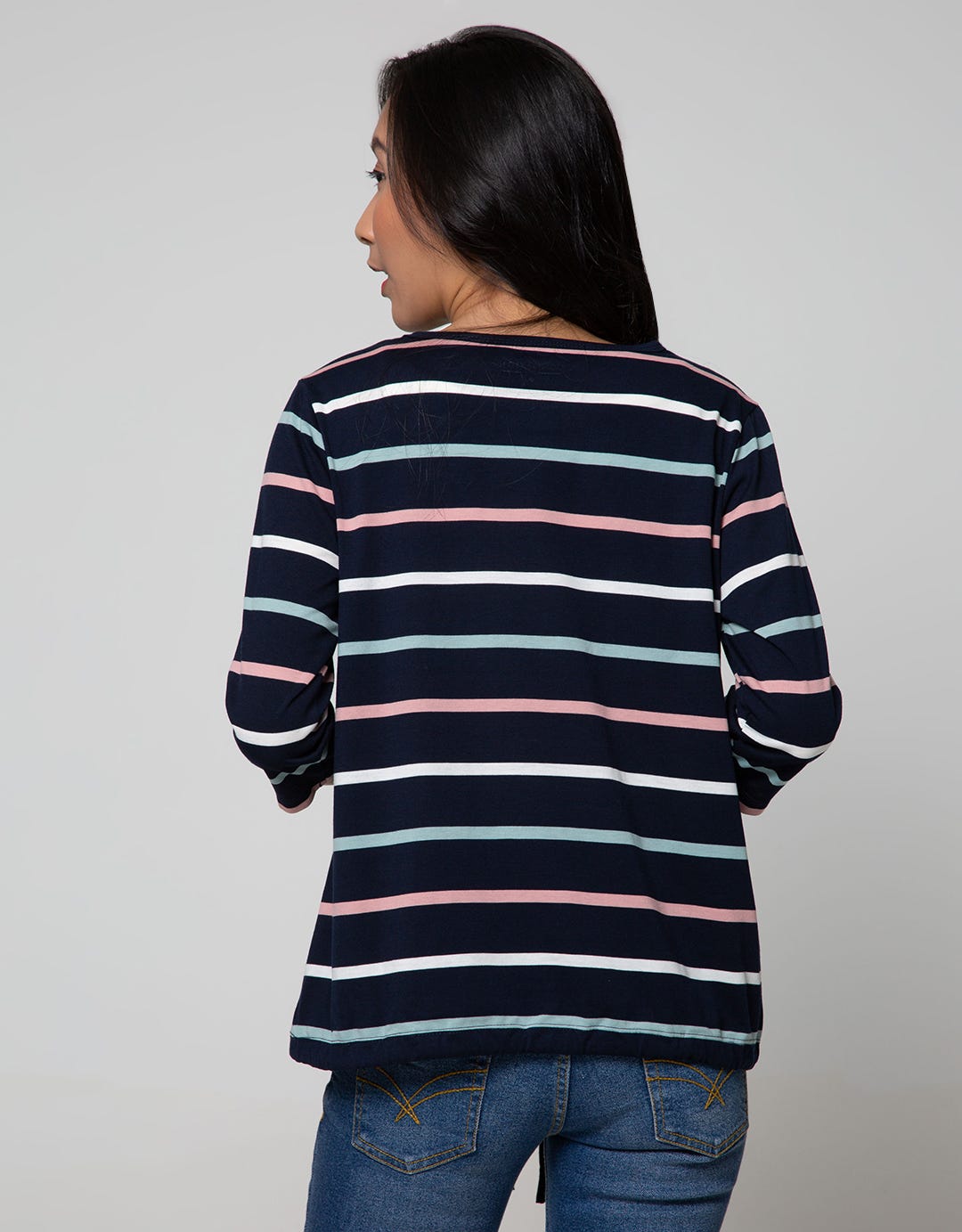 Connexion T-Shirt Drawstring Stripes Colorful