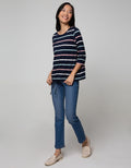 Connexion T-Shirt Drawstring Stripes Colorful
