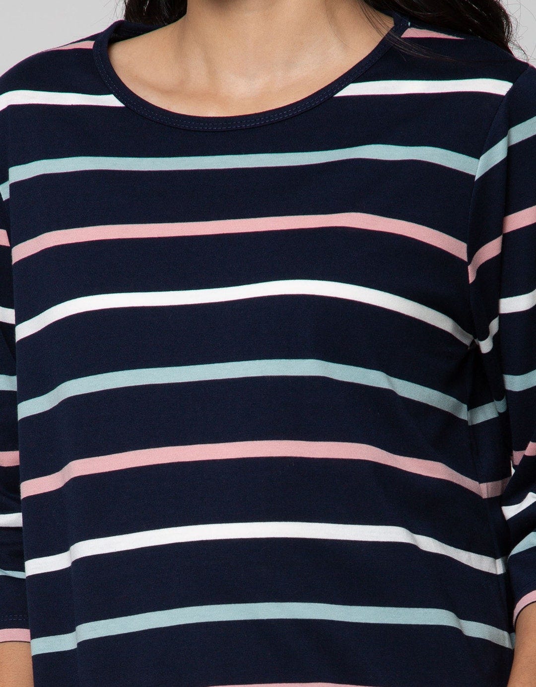 Connexion T-Shirt Drawstring Stripes Colorful
