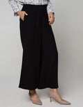 Annisa Long Pants Straight Leg Pants With Hook Opening