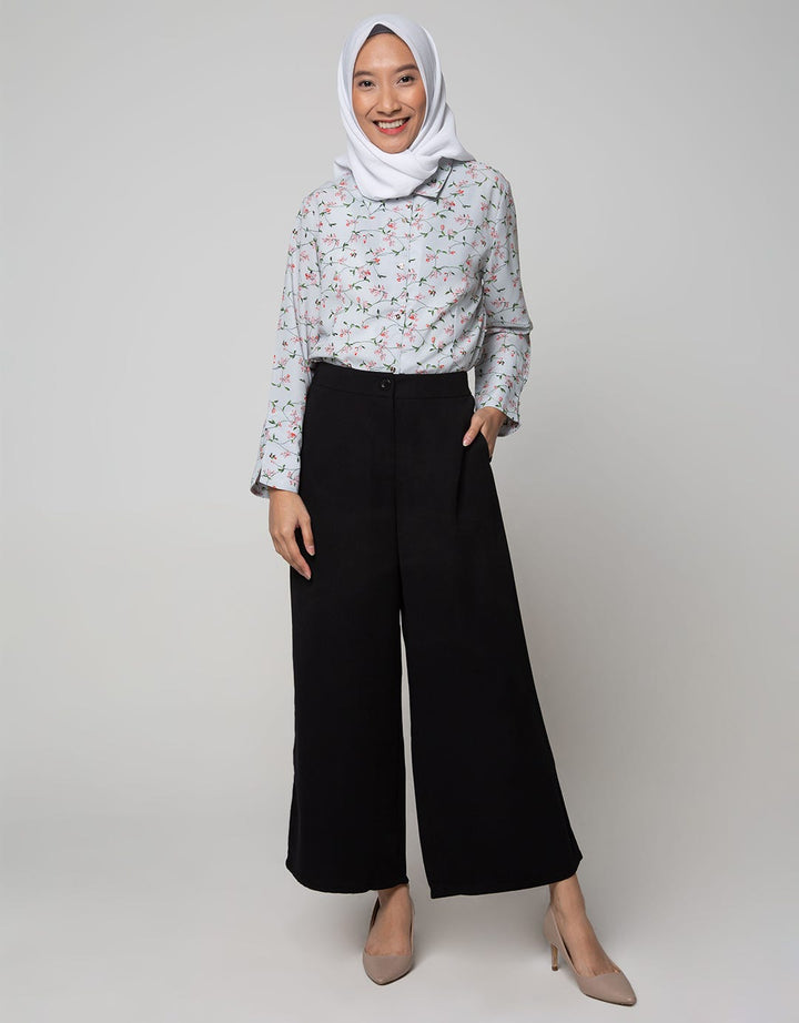 Annisa Long Pants Straight Leg Pants With Hook Opening