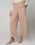 Annisa Long Pants Straight Leg Pants With Hook Opening