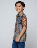 Arjuna Weda Boy Hem Batik Manuk Kembar