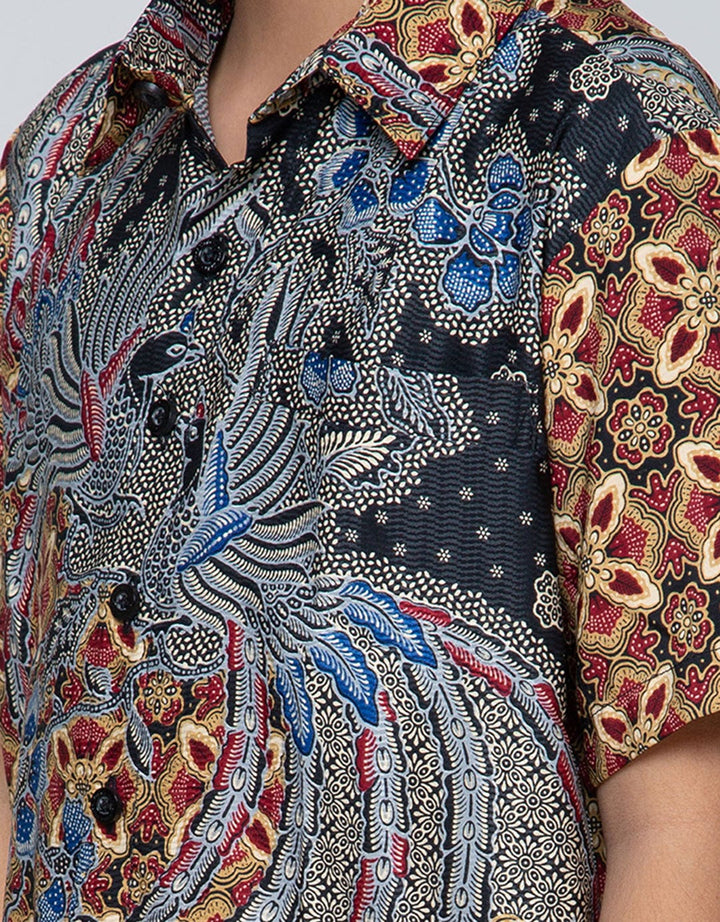 Arjuna Weda Boy Hem Batik Manuk Kembar