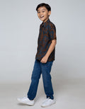 Arjuna Weda Boy Batik Shirt Ceplok Peacock