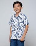 Arjuna Weda Boy Batik Shirt Ceplok Peacock