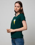 Nevada Short Sleeve T-Shirt Cartoon Cute Food Double Icream