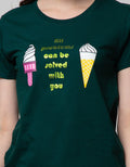 Nevada Short Sleeve T-Shirt Cartoon Cute Food Double Icream