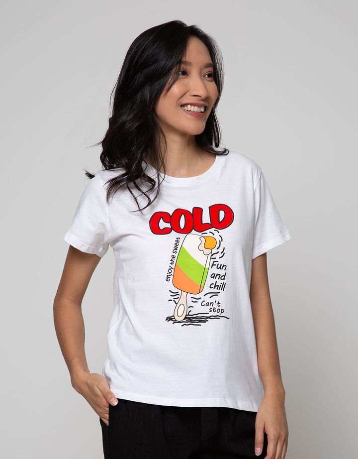 Nevada Short Sleeve T-Shirt Cartoon Popart Ice Cream Cold