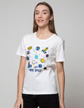 Nevada Short Sleeve T-Shirt Cute Space Print Chest 