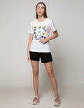 Nevada Short Sleeve T-Shirt Cute Space Print Chest 
