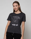Nevada Short Sleeve T-Shirt Basic Mono Space Print Chest
