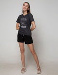 Nevada Short Sleeve T-Shirt Basic Mono Space Print Chest