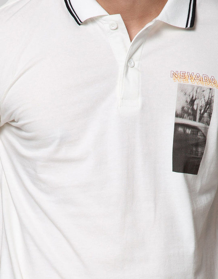 Nevada Short Sleeve Polo Shirt Basic Print