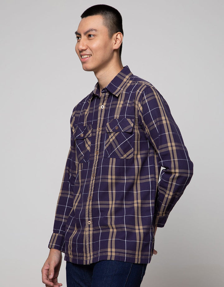 Nevada Long Sleeve Shirt Woven Top Big Check