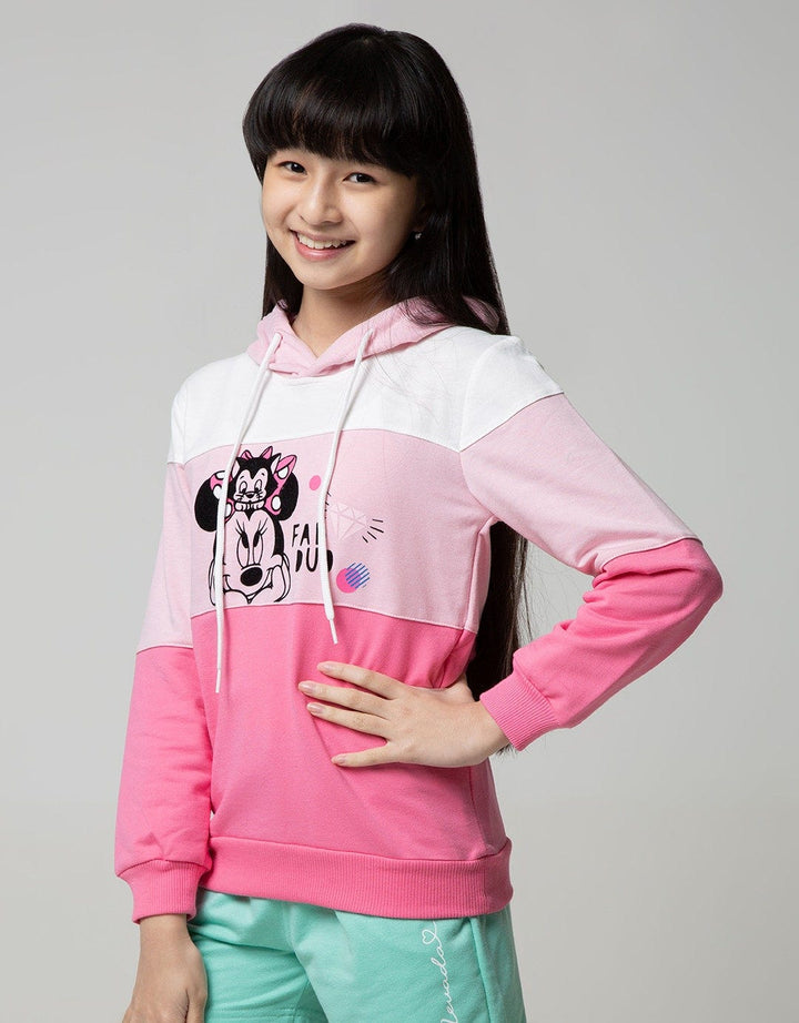 Disney Minnie Cute Ever Sweatshirt Hoody Cut Sewn