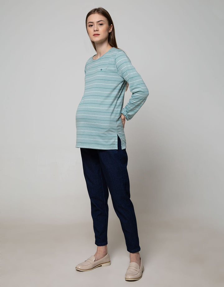 St. Yves Mom Denim Long Pants Stretch Washed