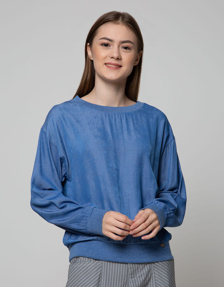 Nevada Sweatshirt Chambray Top