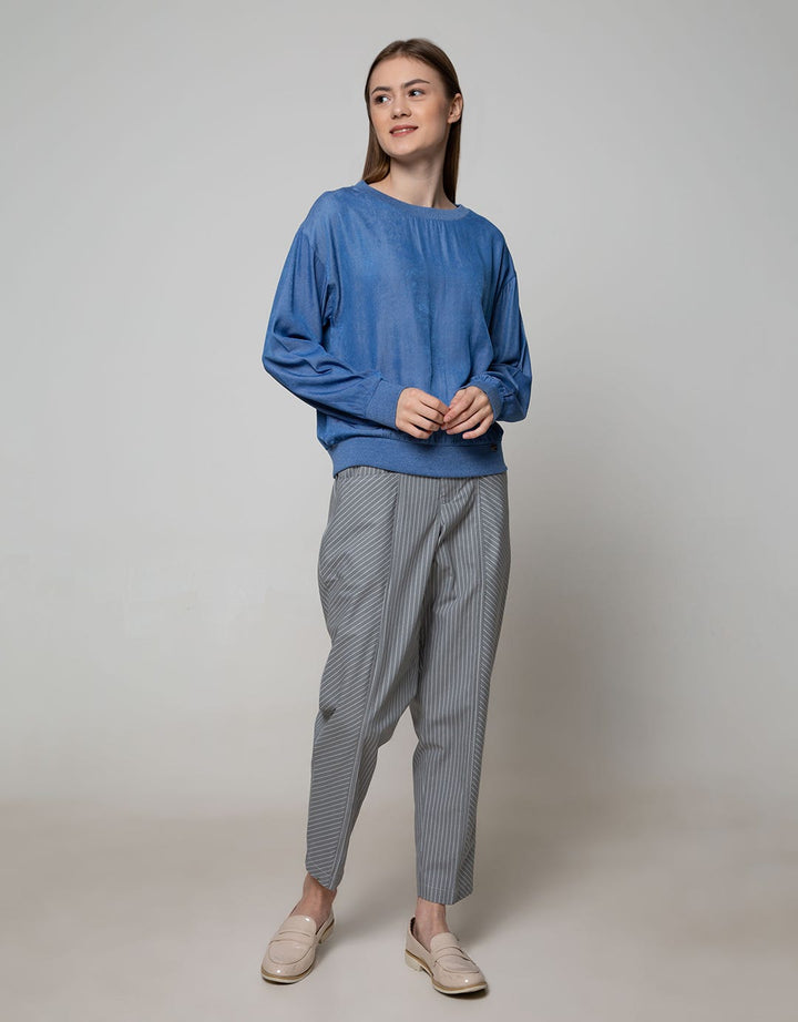 Nevada Sweatshirt Chambray Top