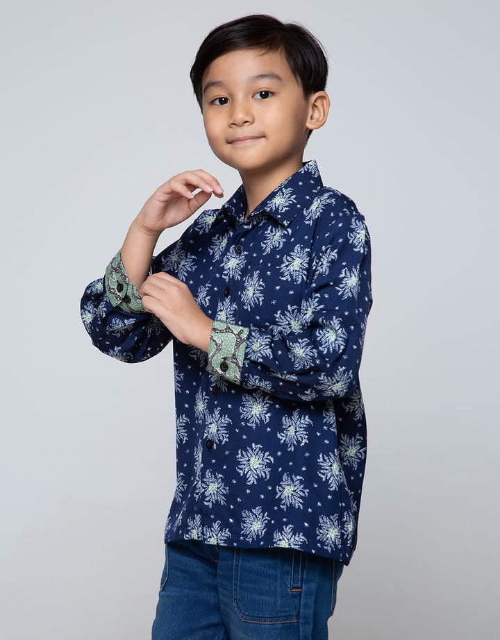 Arjuna Weda Boy Hem Batik Maduraan