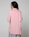 St. Yves Mom Short Sleeve Blouse Top Solid