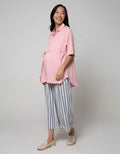 St. Yves Mom Short Sleeve Blouse Top Solid