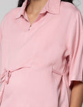 St. Yves Mom Short Sleeve Blouse Top Solid