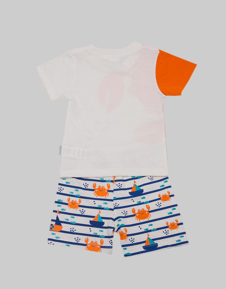 Pipiniko Top - Bottom Set Boys Crab Set