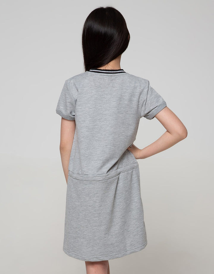 Aero Short Sleeve Midi Dress Happy Mood
