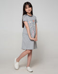Aero Short Sleeve Midi Dress Happy Mood
