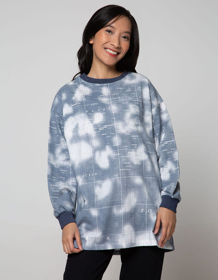 Nevada Sweatshirt World Map